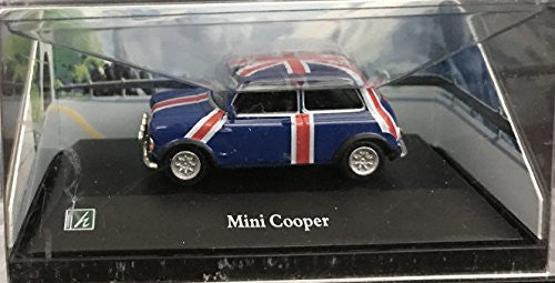Vintage Cararama Union Jack Mini Cooper In Plastic Case 1.72 Scale Die-Cast Model Vehicle - Ex Shop Stock