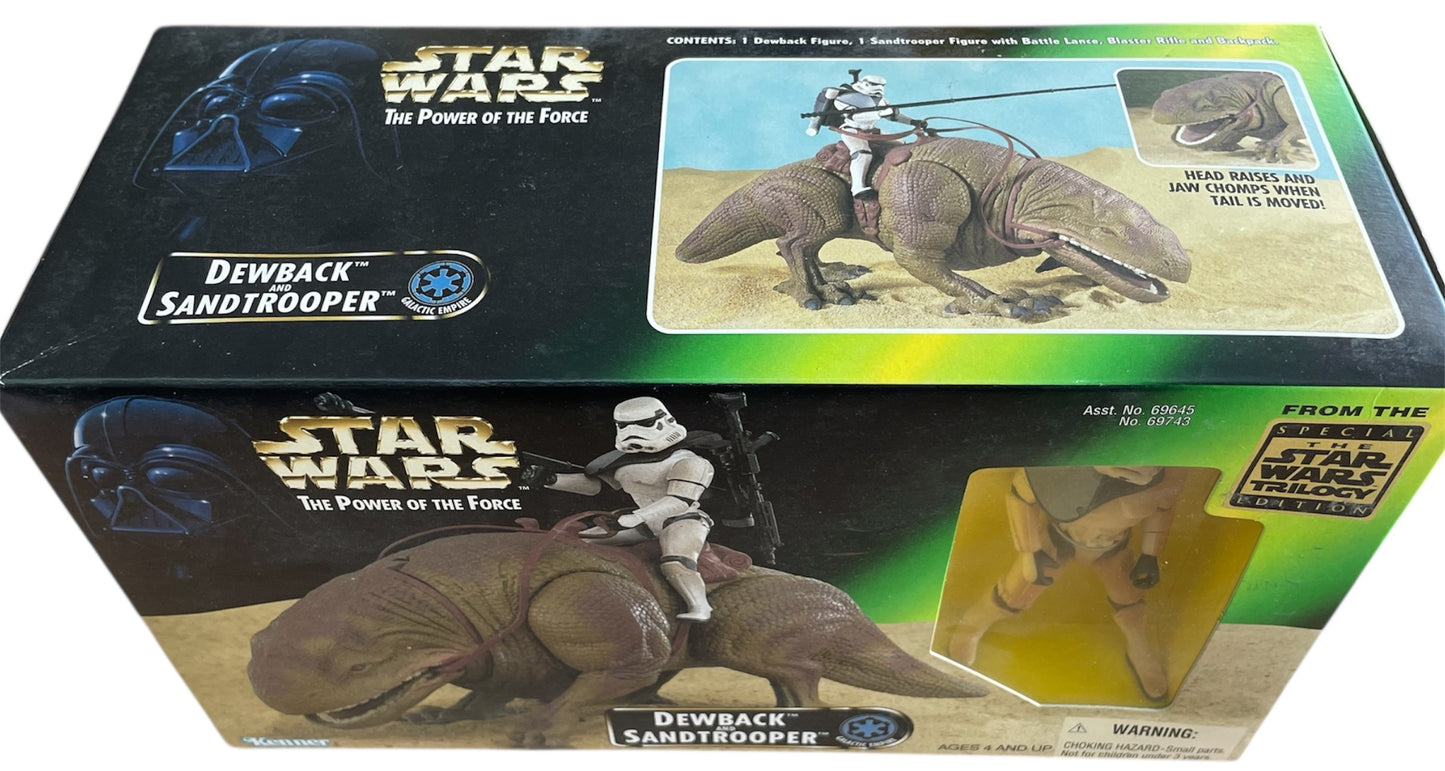 Star Wars Power of the Force Beast Pack Dewback & Sandtrooper Action Figures …