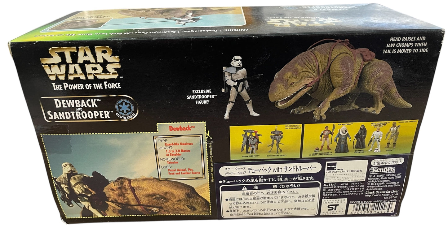 Star Wars Power of the Force Beast Pack Dewback & Sandtrooper Action Figures …