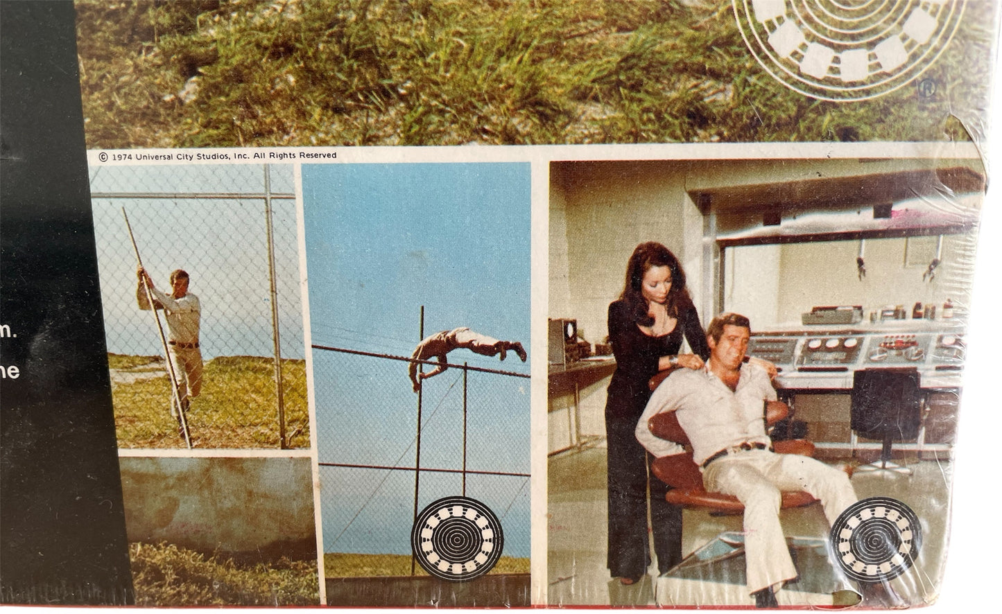 Vintage 1973 The Six Million Dollar Man Talking View-Master Reels - 3 Reels With Sound : 21 Stereo Photos In Full Colour - Factory Sealed Shop Stock Room Find