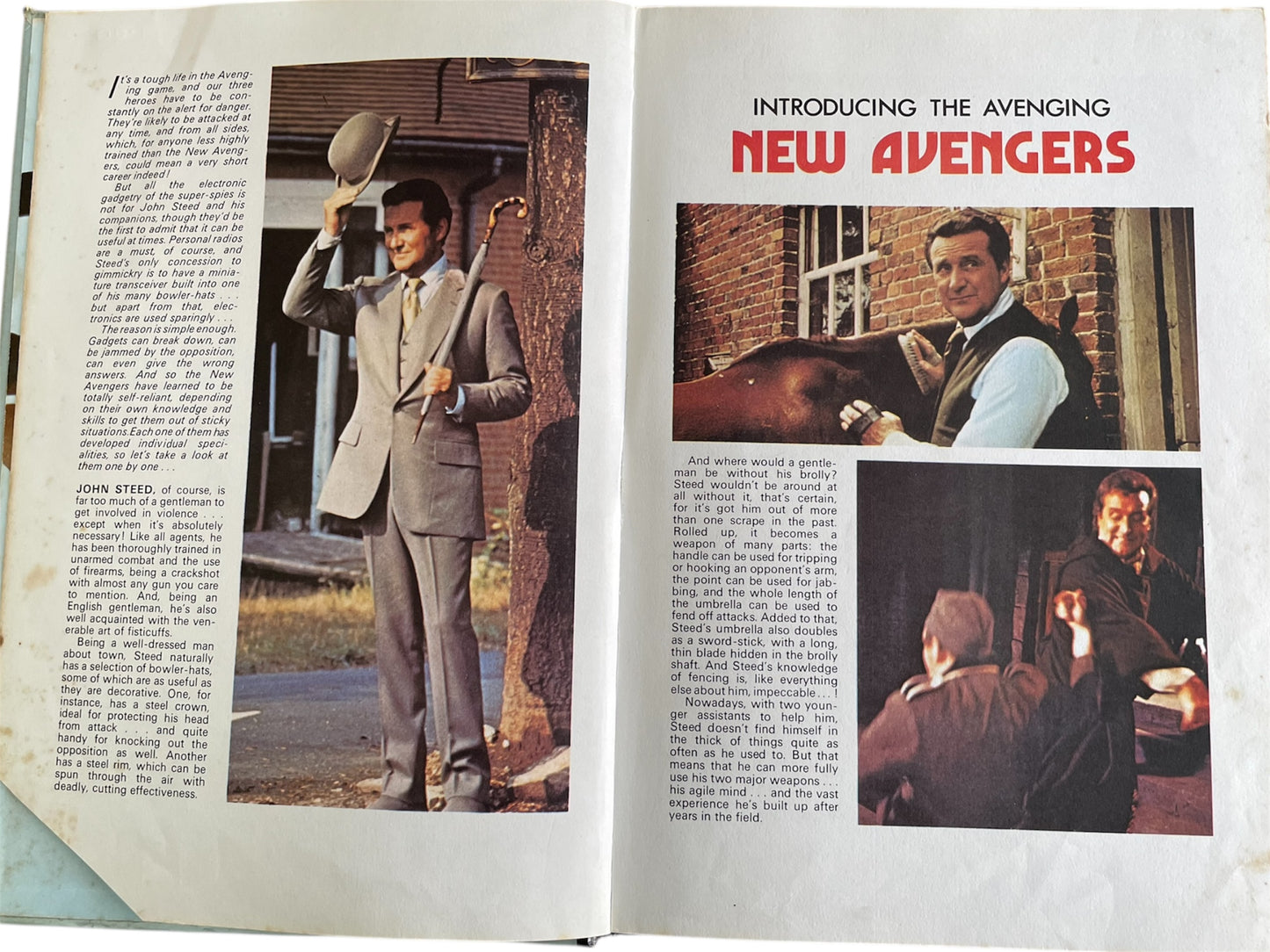 Vintage The New Avengers Annual 1978 Patrick MacNee Joanna Lumley Gareth Hunt Cover Television Related