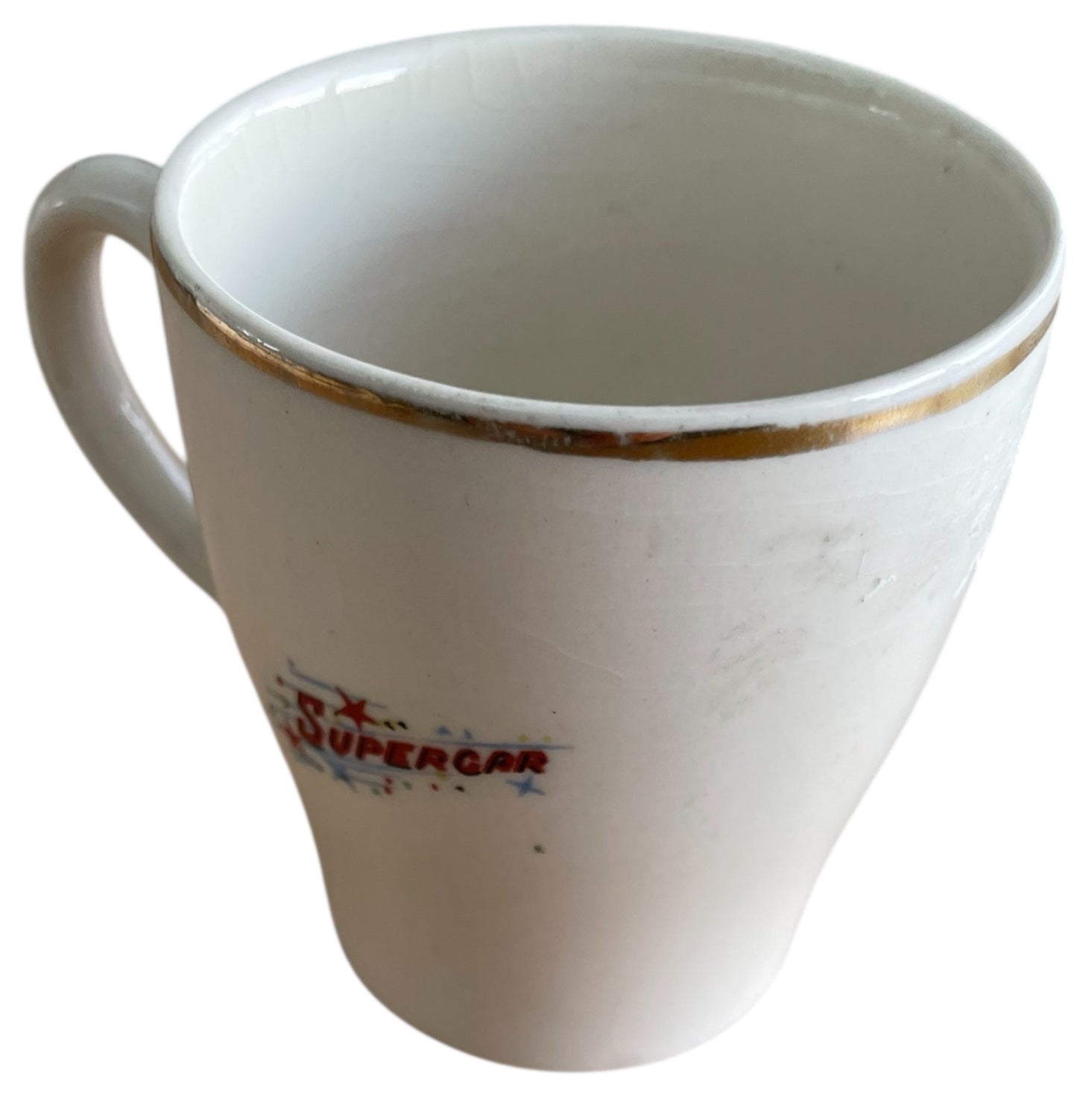 Vintage Keele St Pottery1962 Gerry Andersons A P Films Supercar Small Mug - Fantastic Condition - Ultra Rare Item