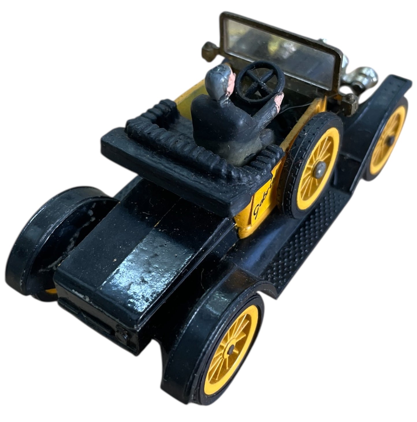 Vintage 1969 Gerry Andersons The Secret Service Dinky Toys Number 109 Gabriel Model T Ford Car Diecast Replica Vehicle - With Display Plinth & Original Box