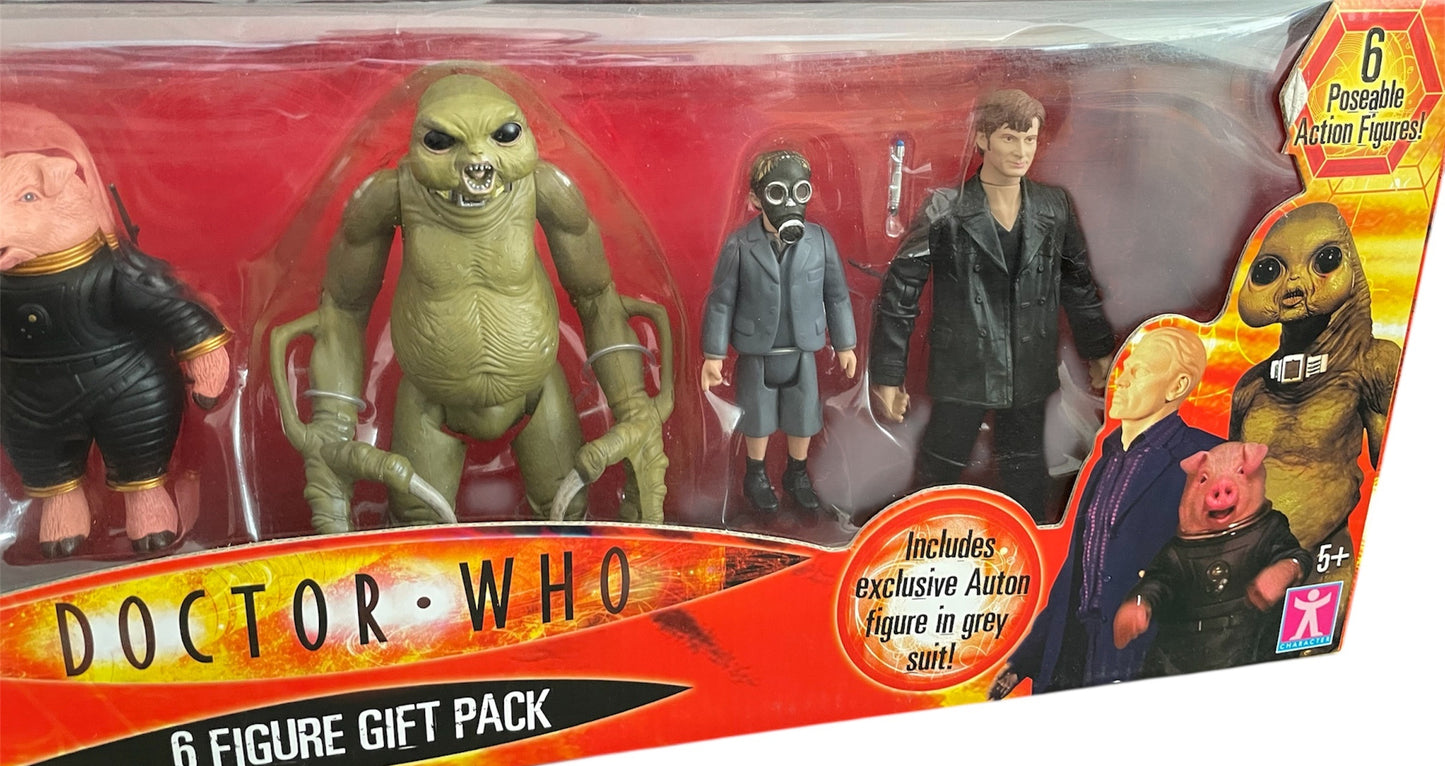 Vintage Characters 2006 Doctor Dr Who Series 1 - 6 x Poseable Action Figure Gift Set - Brand New Factory Sealed Shop Stock Room Find