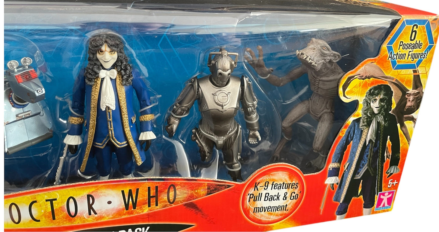 Vintage Characters 2006 Doctor Dr Who Series 2 - 6 x Poseable Action Figure Gift Set - Brand New Factory Sealed Shop Stock Room Find