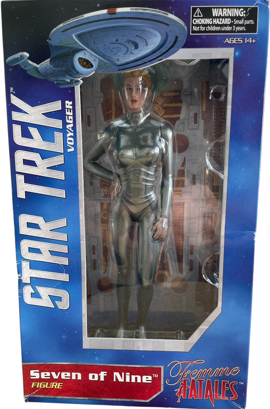 Vintage Diamond Select 2014 Star Trek Voyager Femme Fatales - Seven Of Nine 10 Inch Collectors Edition Figure - Brand New Factory Sealed Shop Stock Room Find
