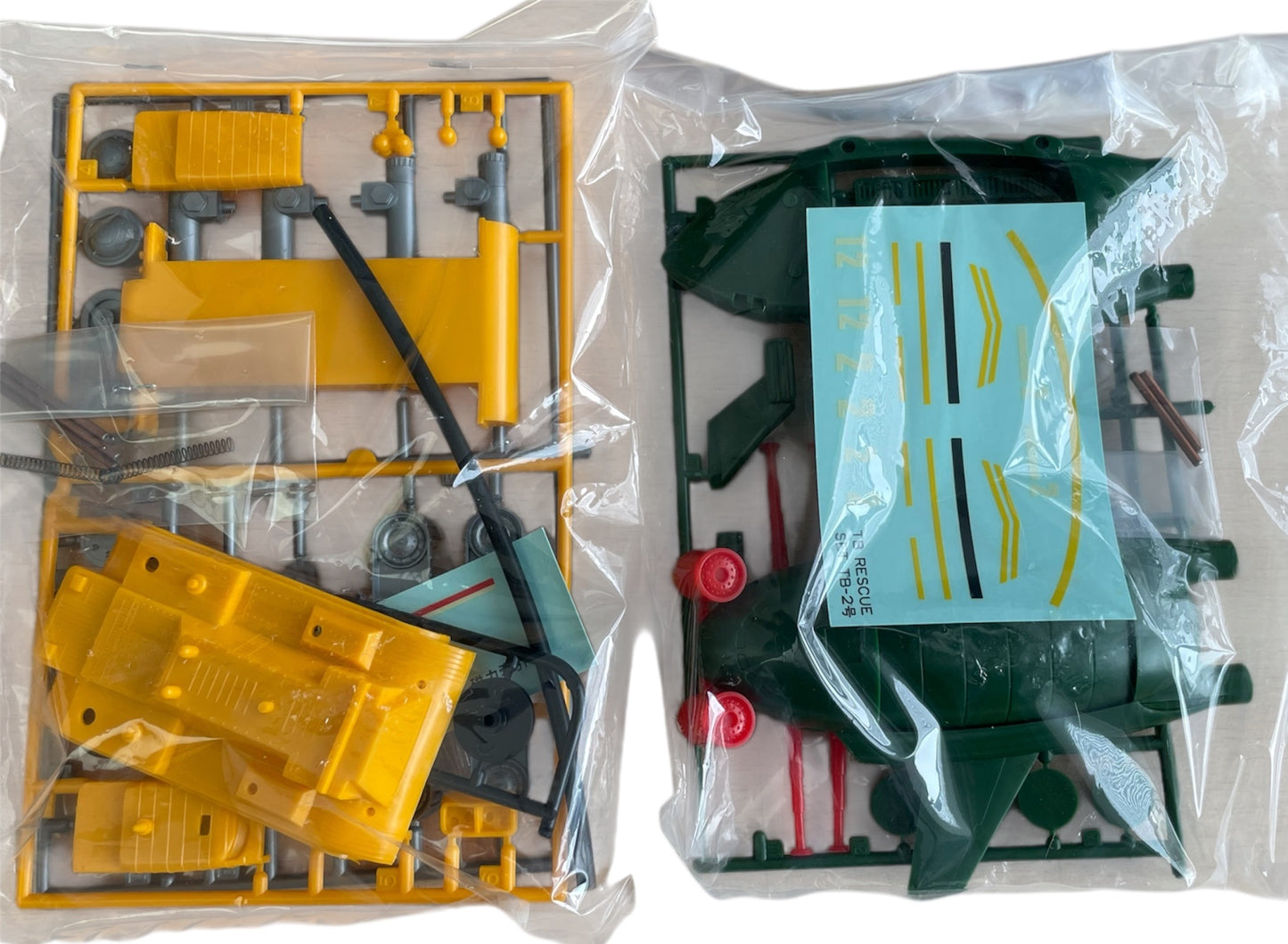 Vintage IMAI 1980's Gerry Andersons Thunderbirds Rescue Set Featuring Thunderbird 2 and The Recovery Vehicle Colour Plastic Model Kit - Factory Sealed Shop Stock Room Find