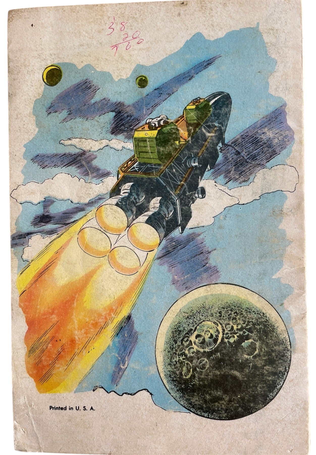 Vintage 1976 Gerry Andersons Space 1999 Charlton Press Xerox Book Club Edition Illustrated Paperback - Based On The TV Series - Very Good Condition, Very Rare Item