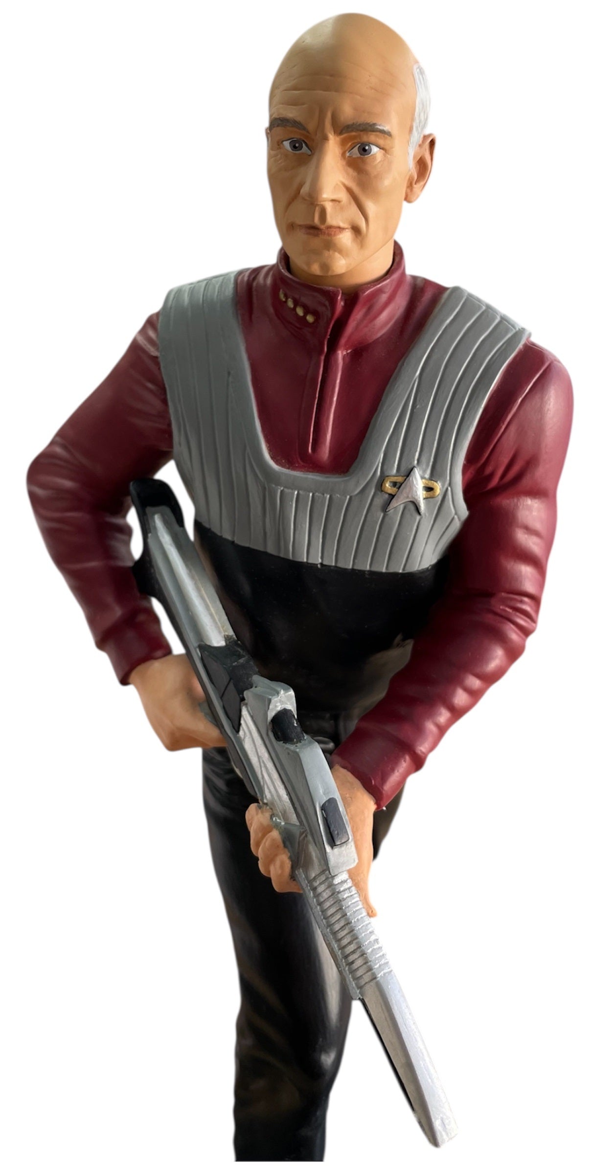 Vintage Playmates 1997 Star Trek First Contact Captain Jean-Luc Picard Resin Cold Cast Collectable 12 Inch Figurine Limited Edition No. 1 Of 5000 Pcs - Unsold Former Shop Stock