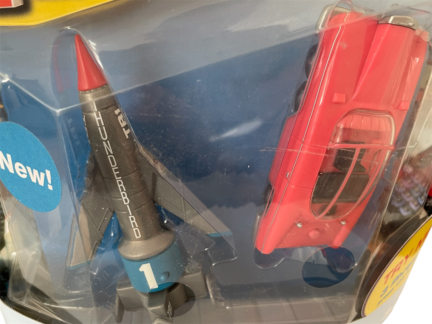 Vintage Vivids 2004 Gerry Andersons Thunderbirds 40th Anniversary Thunderbird 1 And FAB 1 Soundtech Model Vehicle Set With 3 Authentic Voices - Factory Sealed Shop Stock Room Find