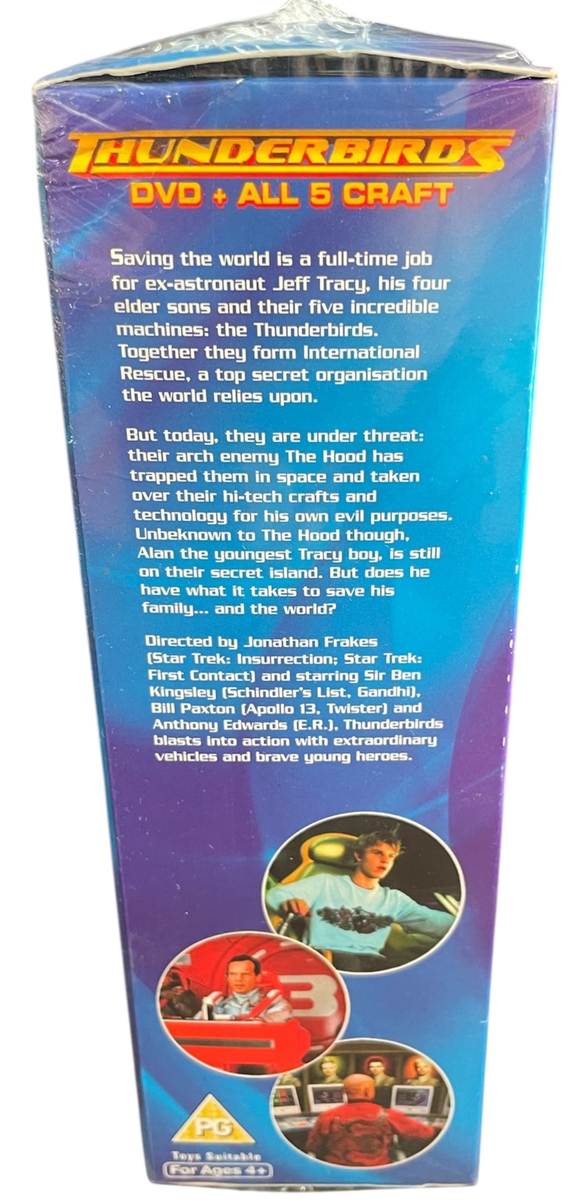 Vintage 2004 Gerry Andersons Thunderbirds The Movie Box Set Of 5 Thunderbirds Crafts + Top Secret Tracy Island Map And The Movie DVD - Brand New Factory Sealed Shop Stock Room Find