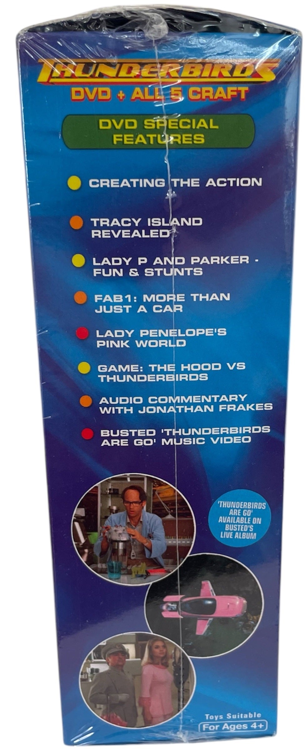 Vintage 2004 Gerry Andersons Thunderbirds The Movie Box Set Of 5 Thunderbirds Crafts + Top Secret Tracy Island Map And The Movie DVD - Brand New Factory Sealed Shop Stock Room Find