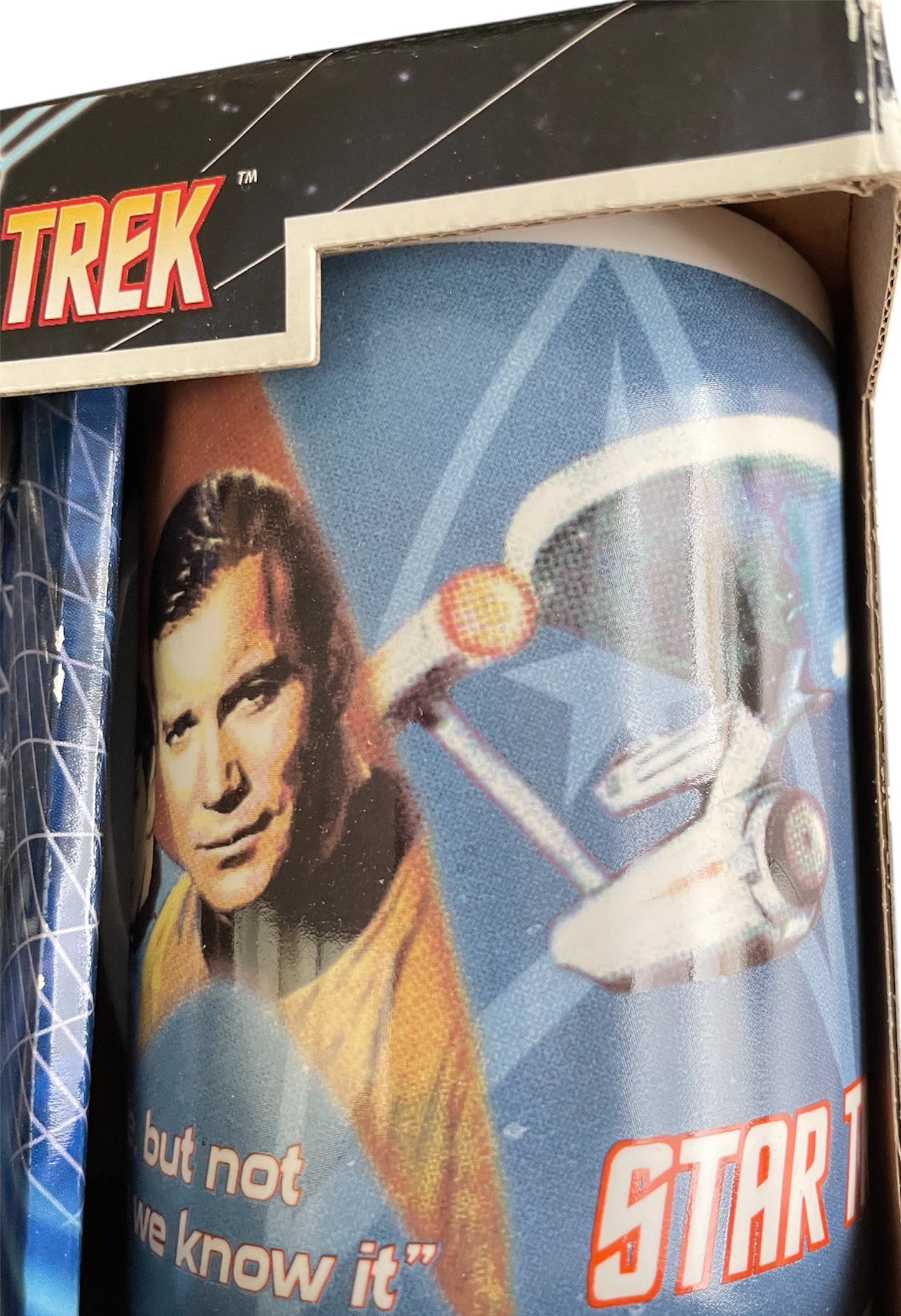 Vintage 2009 Star Trek The Original Series Jumbo Ceramic Mug and Keyring Featuring Captain Kirk & Mr Spock - Unsold Former Shop Stock