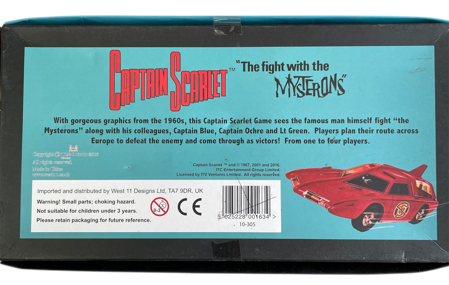 2016 Gerry Andersons Captain Scarlet The Board Game - The Fight With The Mysterons - Former Shop Counter Display Item