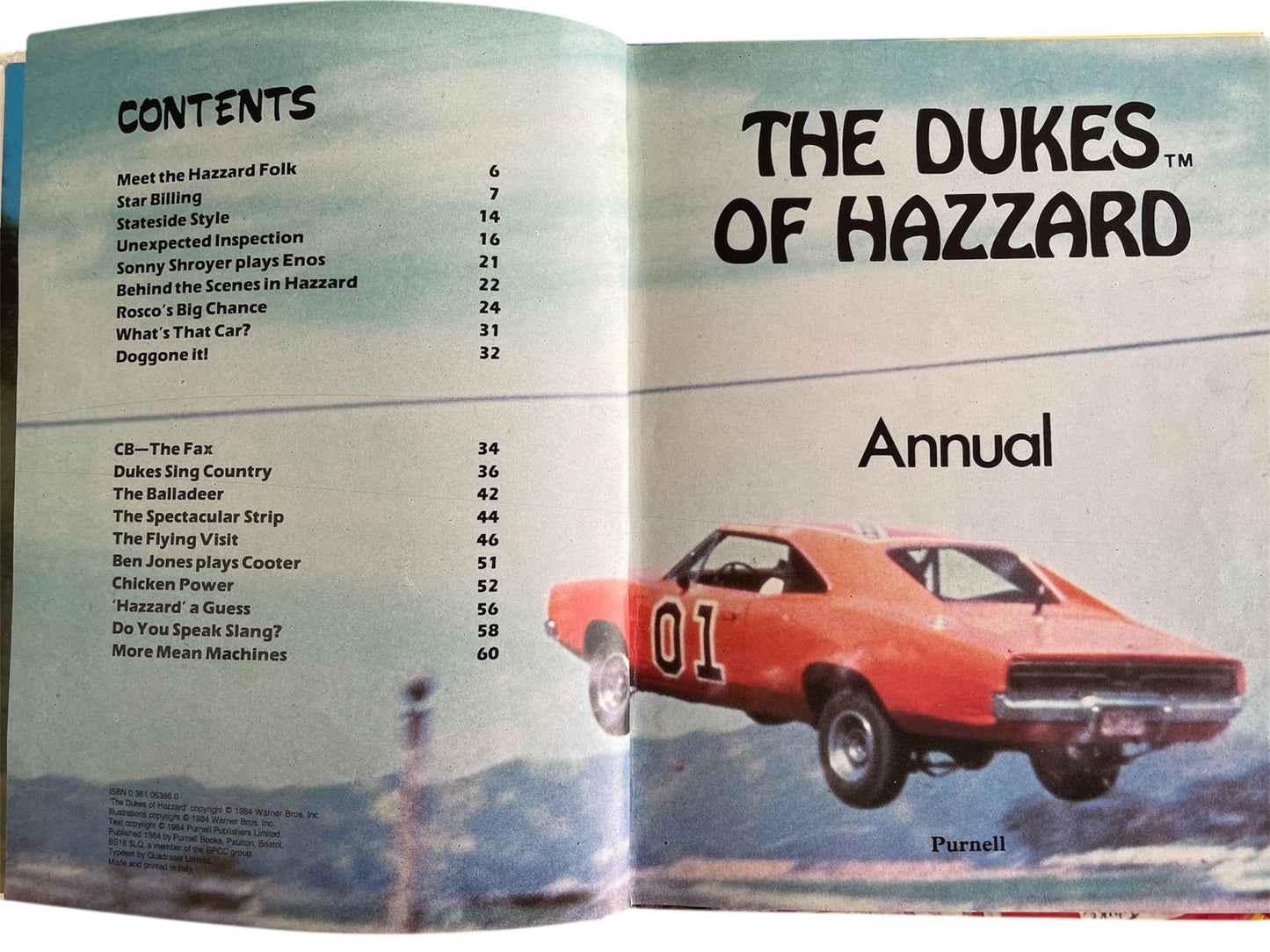 Vintage 1984 The Dukes Of Hazzard Annual 1985