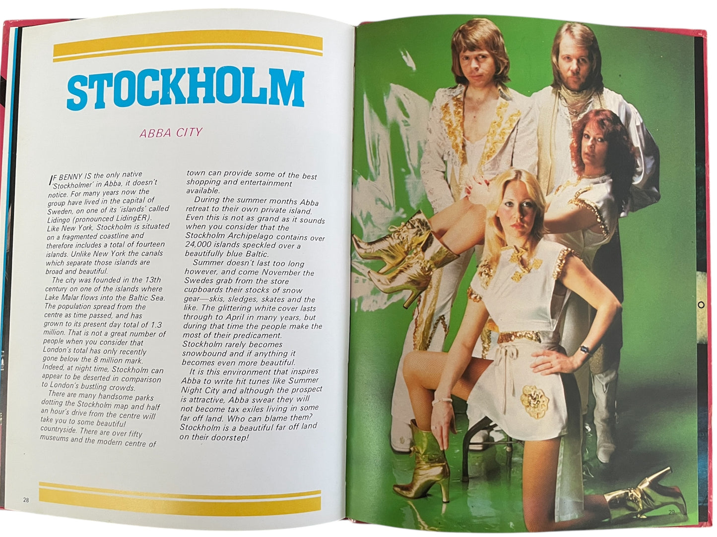 Vintage The Official Abba Annual 1980 - Very Good Condition