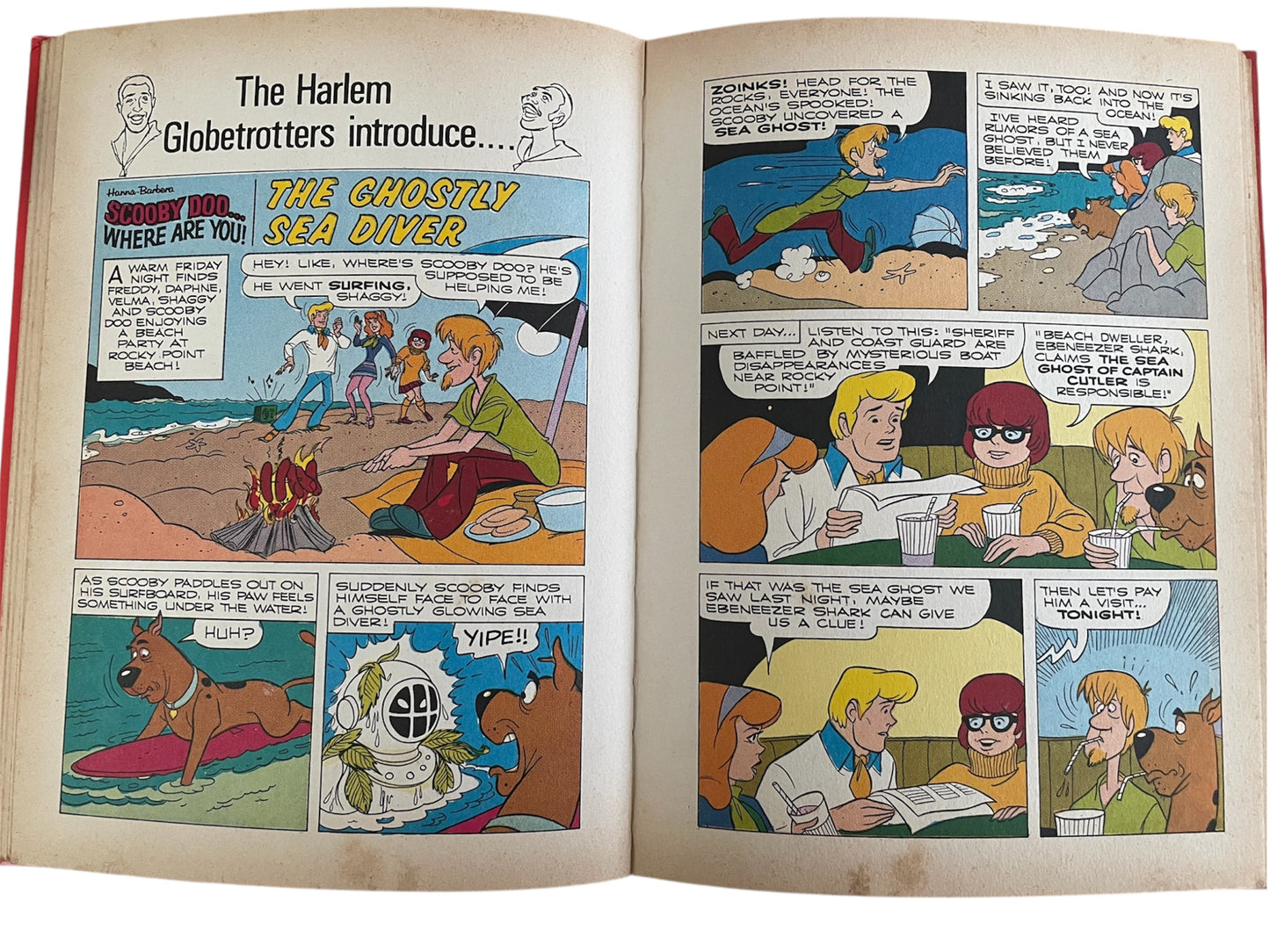 Vintage Hanna Barbera 1973 - The Harlem Globetrotters Annual 1974 Featuring Dastardly And Muttley And Penelope Pitstop - Very Good Condition