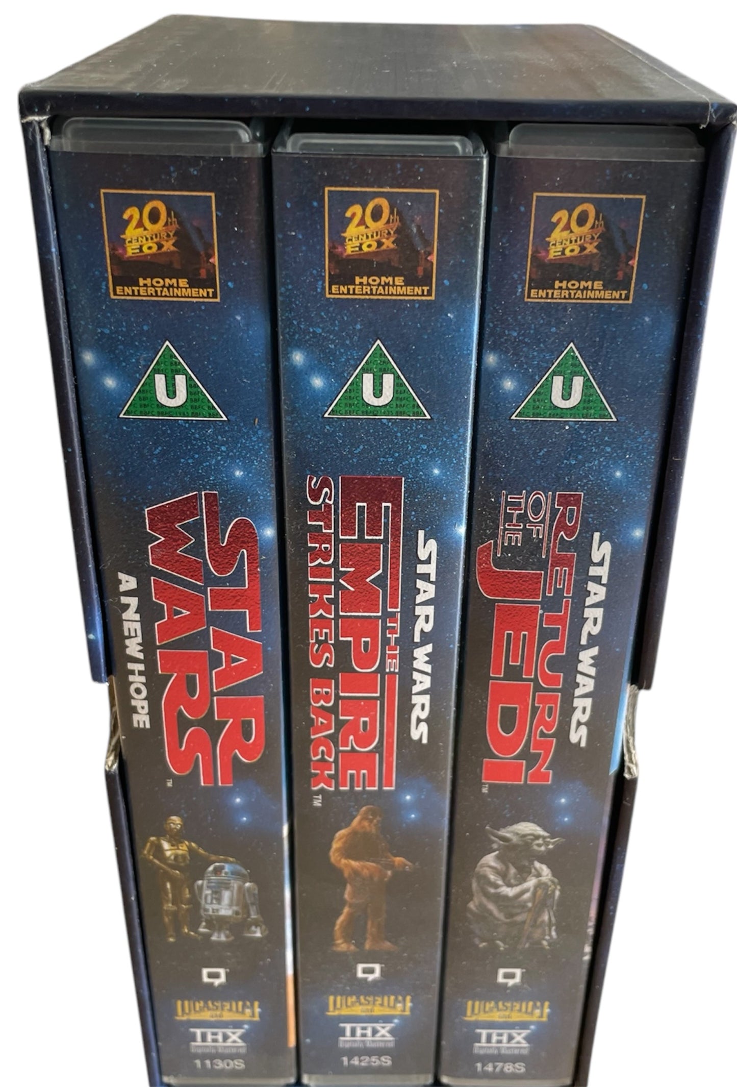 Vintage 1995 Lucas Film Digitally Remastered Star Wars The First Movie Trilogy Silver Box Set VHS Video Cassettes 20th Century Fox - Shop Stock Room Find.