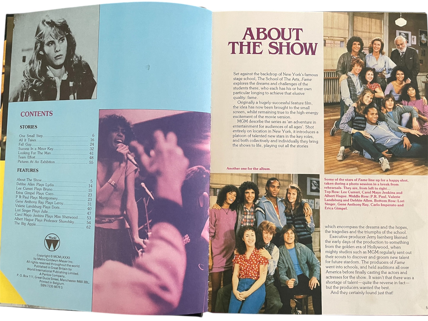 Vintage Fame Annual 1983 - Based On The Highly Popular Television Series - Mint Condition Unsold Shop Stock