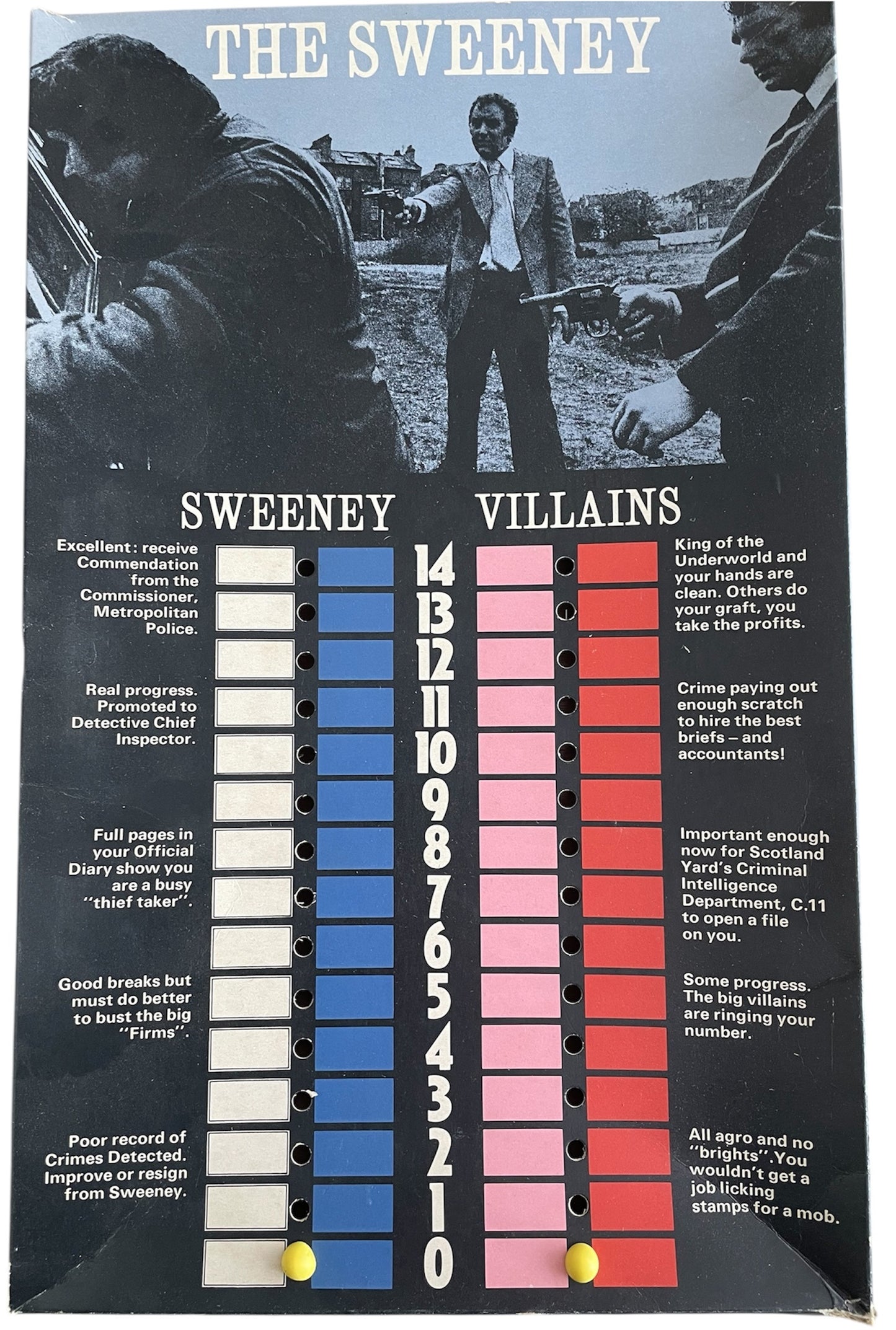 Vintage Omnia 1975 - The Sweeney Board Game With Jack Regan And George Carter - Very Good Condition Complete In The Original Box)