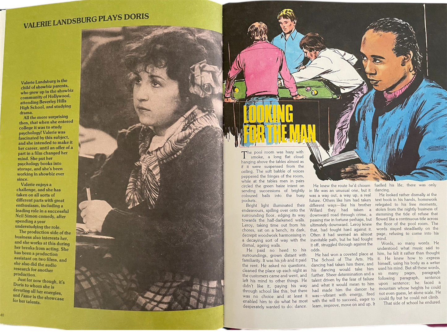 Vintage Fame Annual 1983 - Based On The Highly Popular Television Series - Mint Condition Unsold Shop Stock