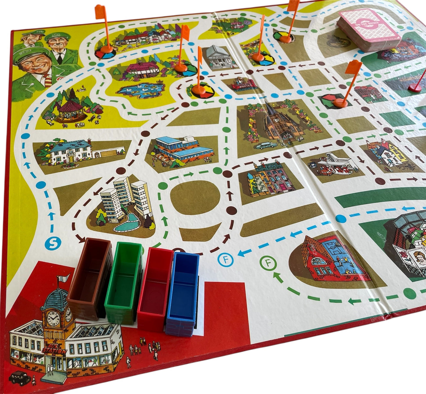 Vintage Denys Fisher 1973 - On The Buses Board Game - Fantastic Condition 100% Complete In The Original Box