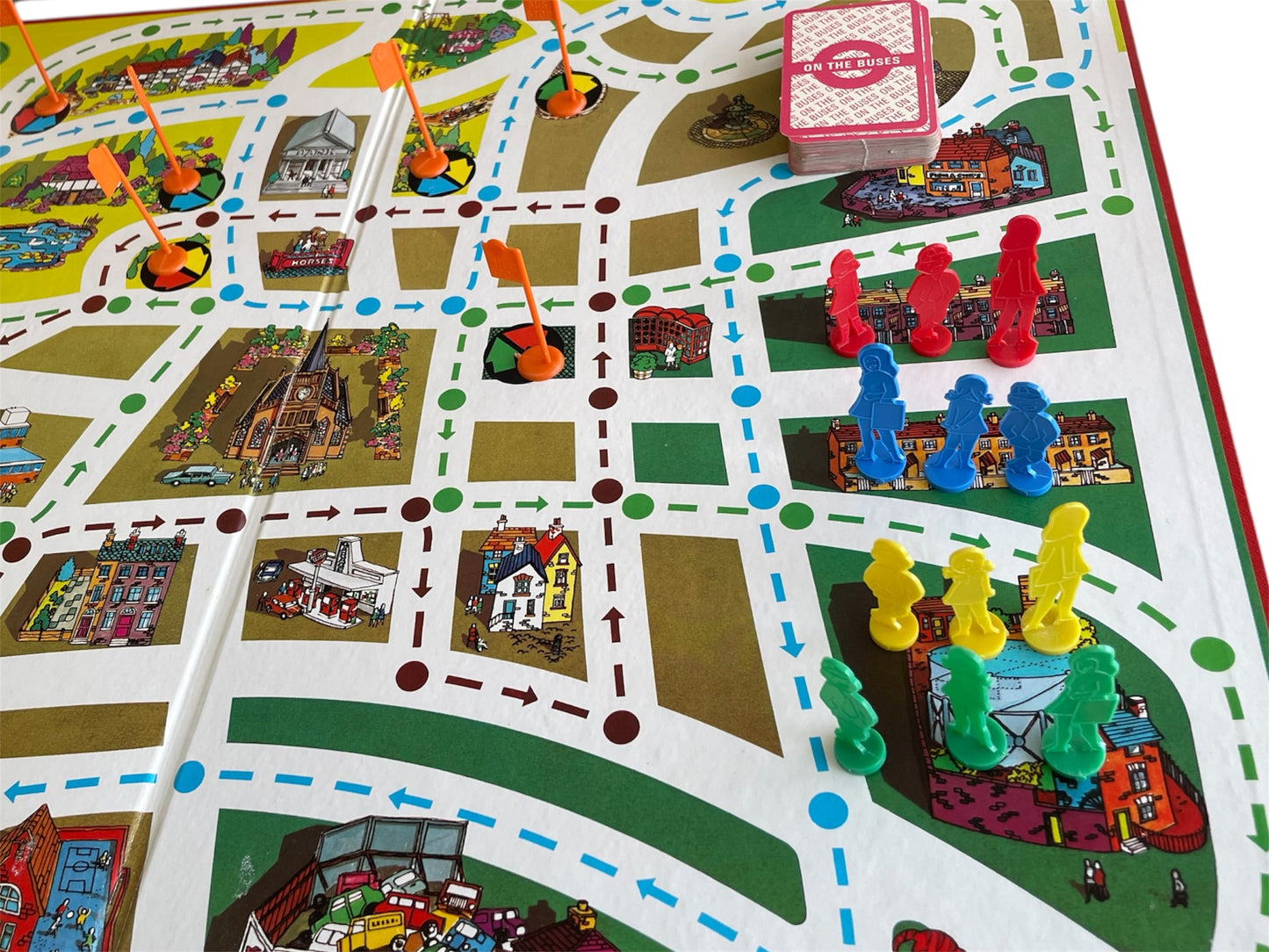 Vintage Denys Fisher 1973 - On The Buses Board Game - Fantastic Condition 100% Complete In The Original Box