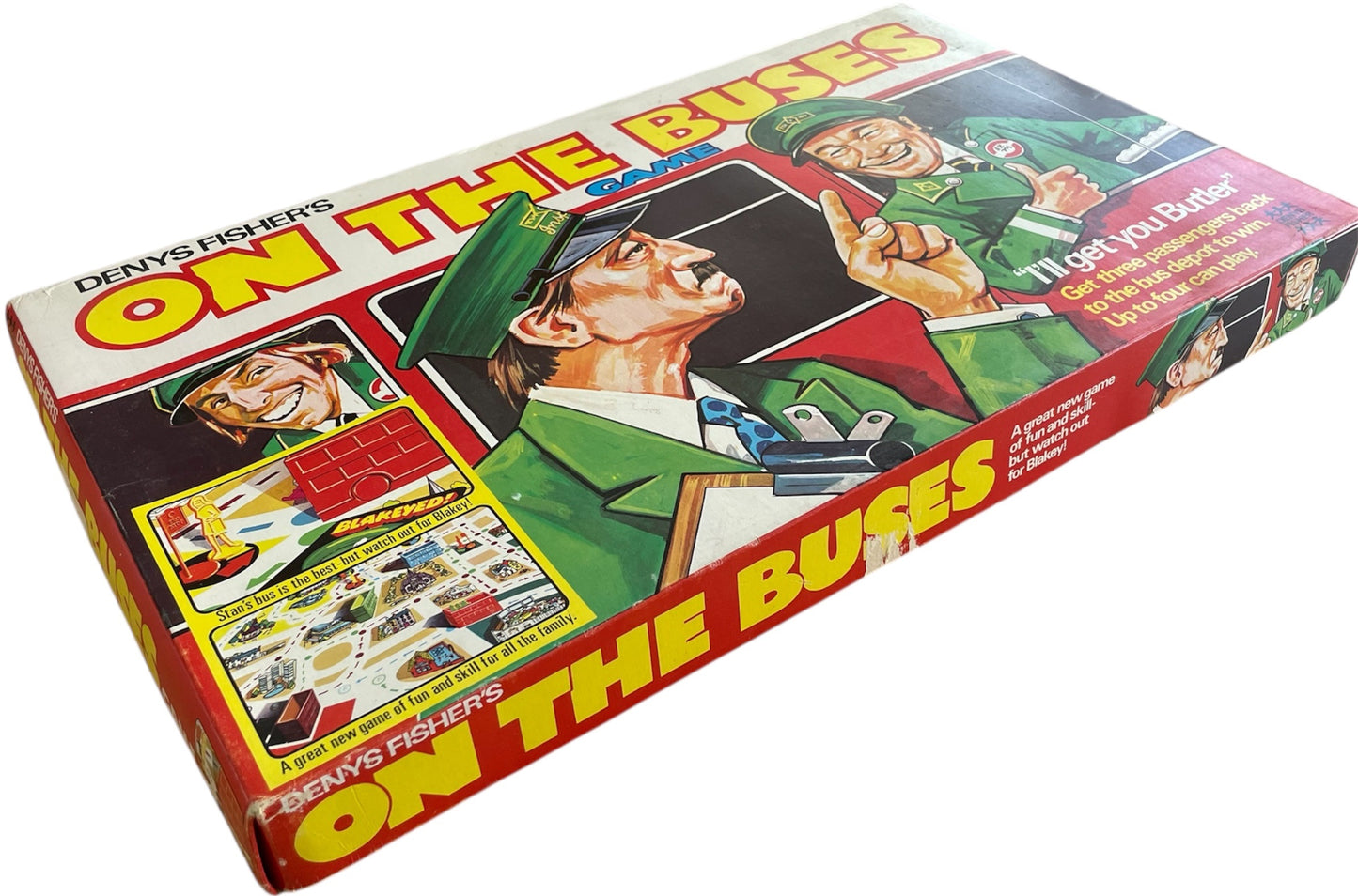 Vintage Denys Fisher 1973 - On The Buses Board Game - Fantastic Condition 100% Complete In The Original Box