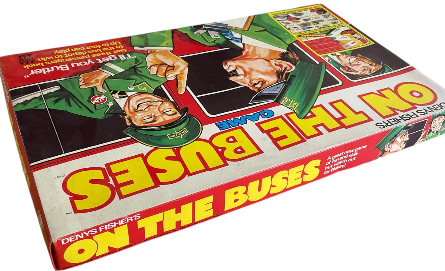 Vintage Denys Fisher 1973 - On The Buses Board Game - Fantastic Condition 100% Complete In The Original Box