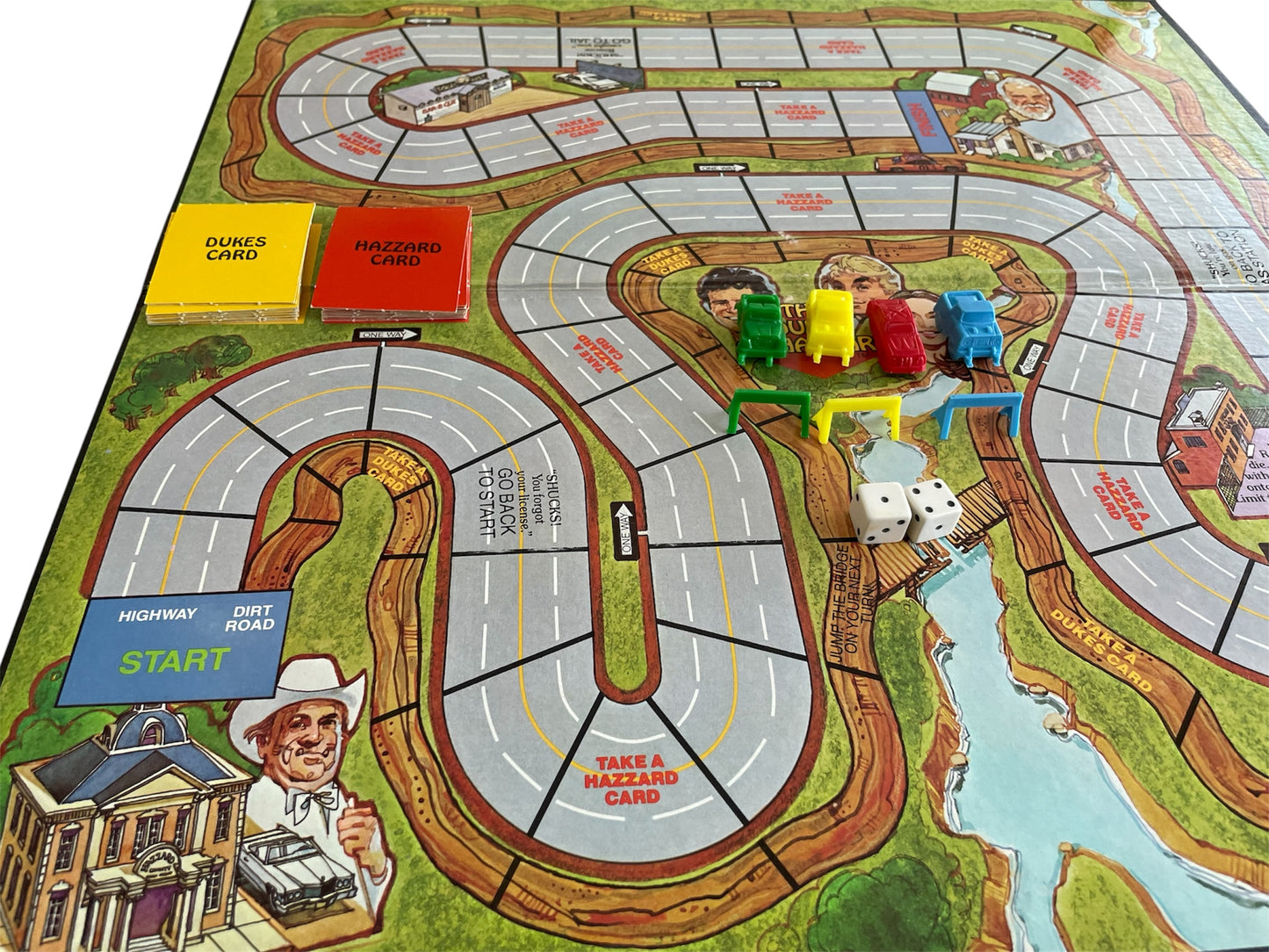 Vintage Ideals 1981 The Dukes Of Hazzard - Hit The Road To Hazzard County Board Game - Fantastic Condition In The Original Box