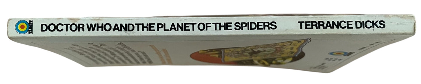 Vintage 1975 Target Books Doctor Dr Who And The Planet Of The Spiders Paperback Novel First Edition By Terrance Dicks - Very Good Condition