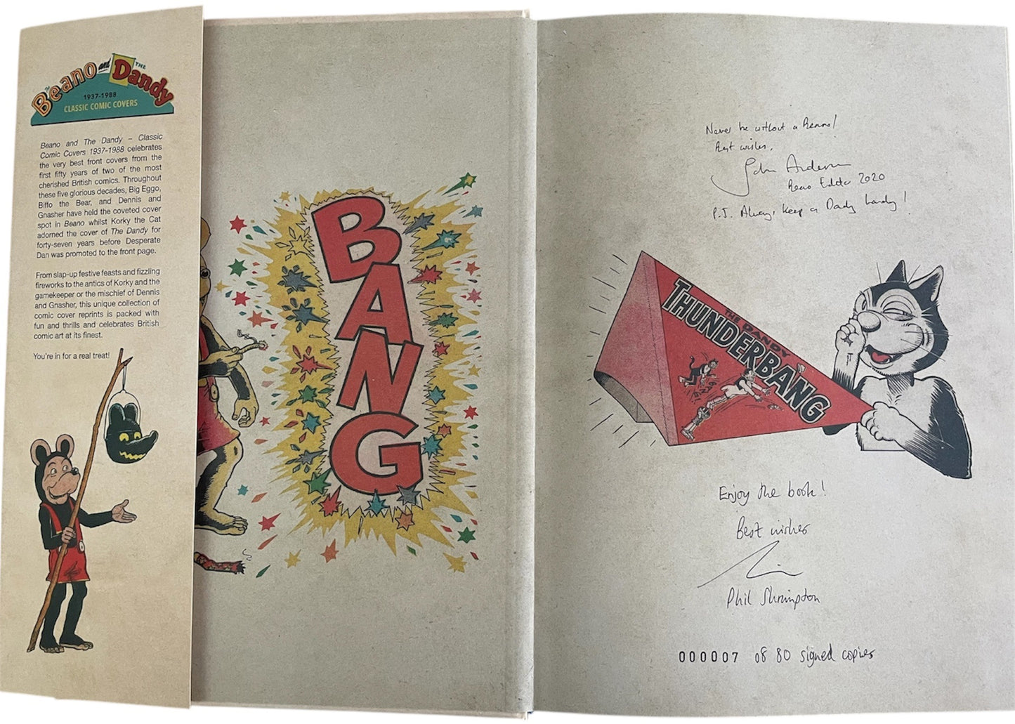 2019 The Beano And The Dandy Book 1937-1988 Classic Comic Covers Hardback Book Ltd Edition No. 7 of 880 Signed copies - Ex Shop Stock