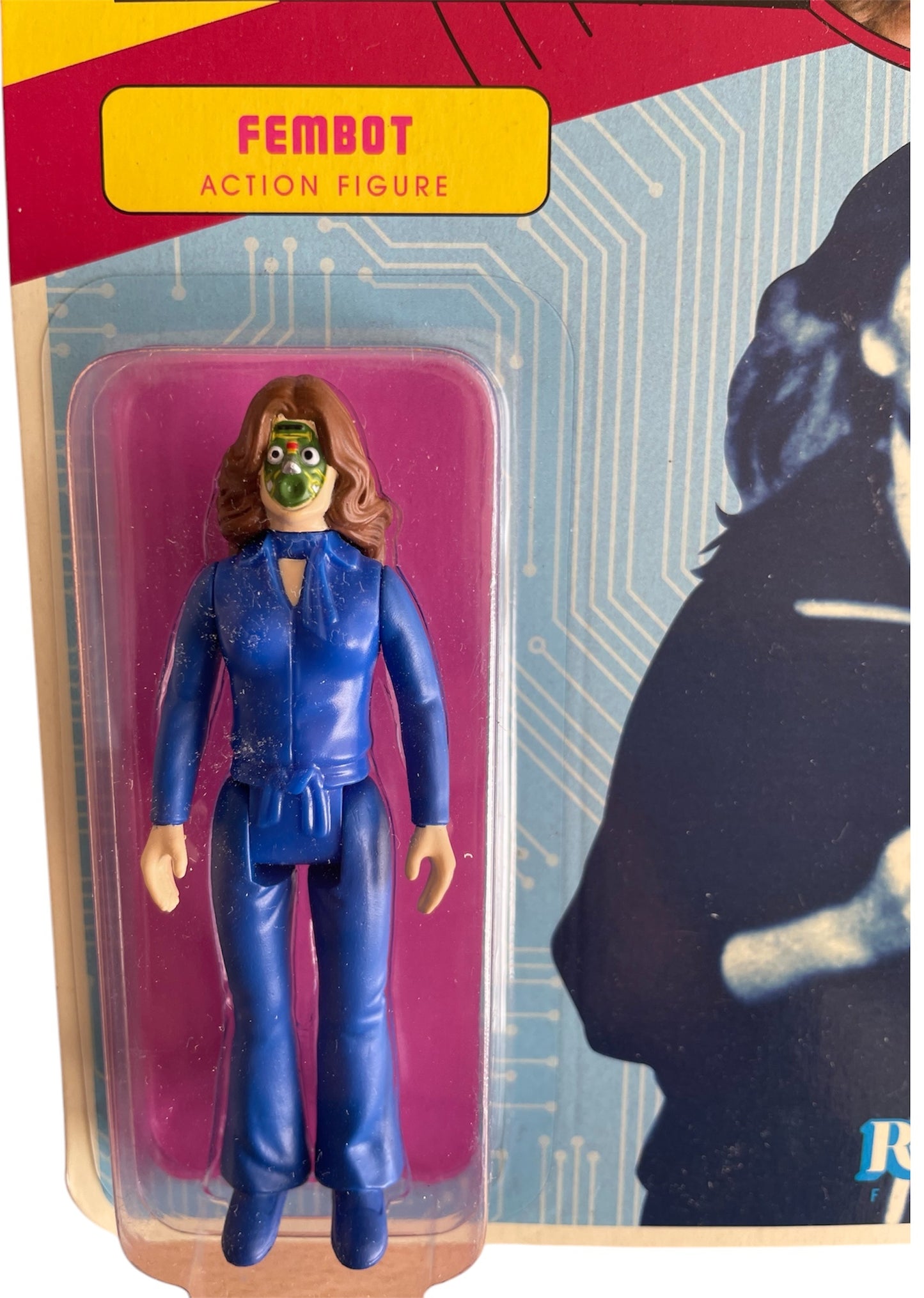 Super7 2021 The Bionic Women - Fembot 3 3/4" ReAction Action Figure - Brand New Factory Sealed Former Shop Stock