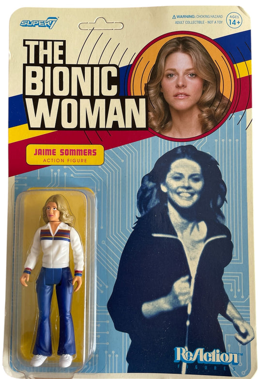 Super7 2021 The Bionic Women - Jamie Sommers 3 3/4" ReAction Action Figure - Brand New Factory Sealed Former Shop Stock.