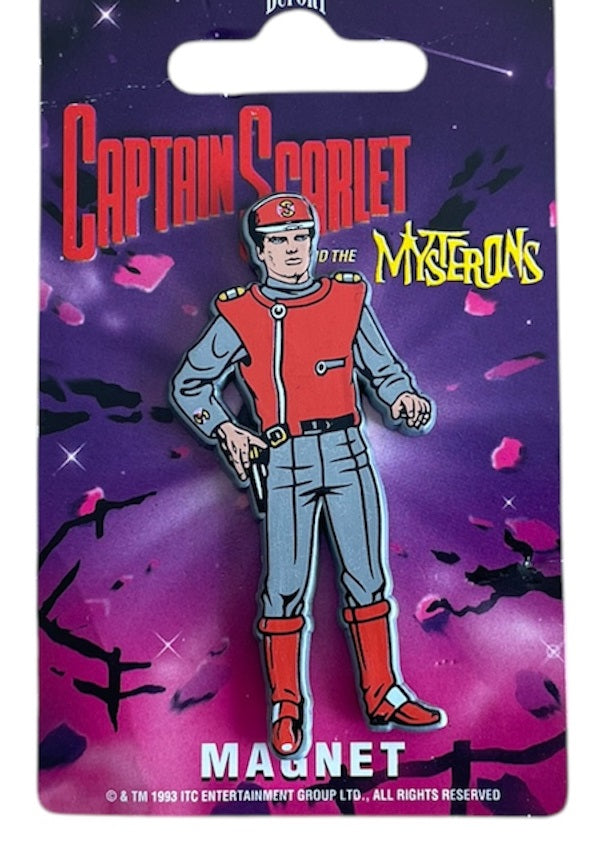 Vintage Dufort 1993 Gerry Andersons Captain Scarlet & The Mysterons Magnet Featuring Captain Scarlet In Spectrum Uniform - Brand New Shop Stock Room Find