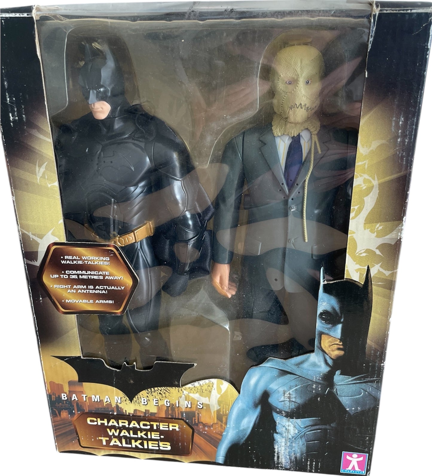 Vintage 2005 Batman Begins Electronic Character Walkie-Talkies Featuring Batman And Scarecrow - Shop Stock Room Find
