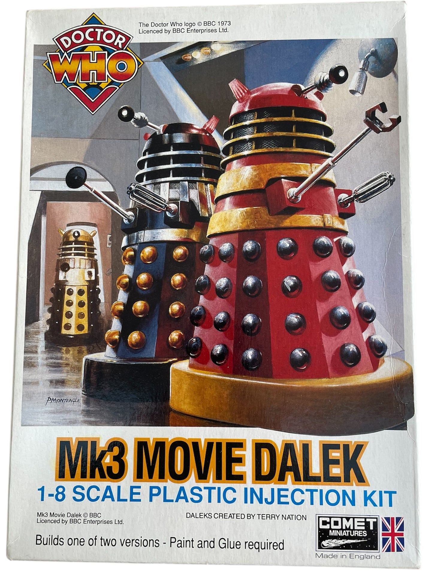Vintage Comet Miniatures 1993 Dr Who Mk3 Movie Dalek 1-8 Scale Plastic Injection Model Kit - Shop Stock Room Find