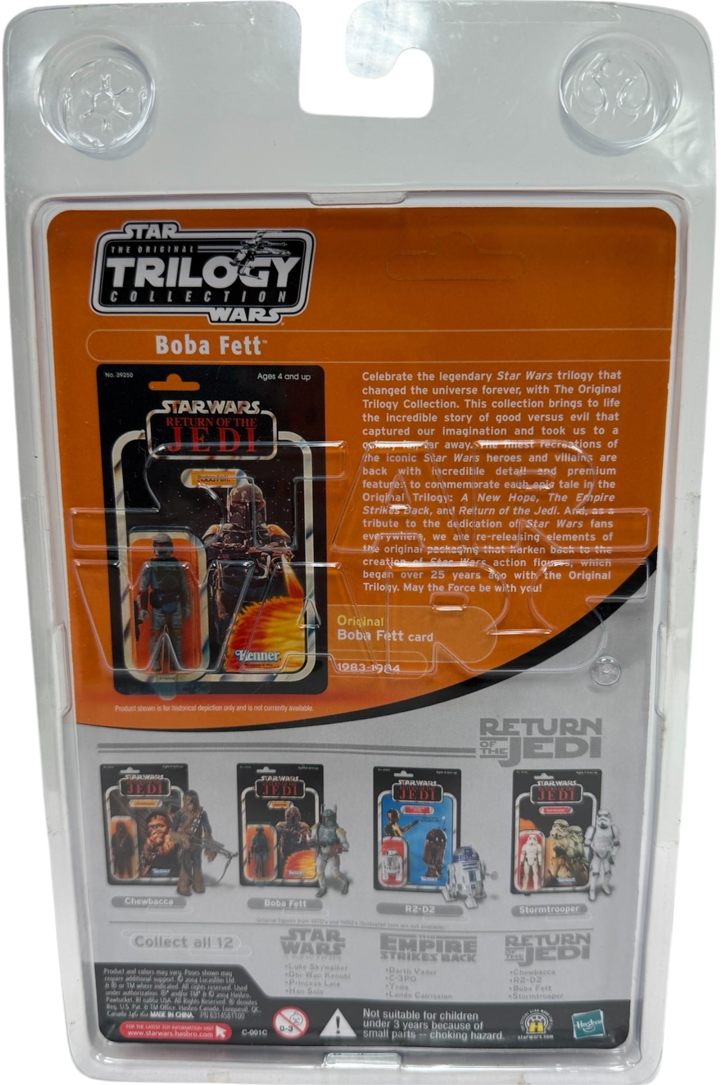 Vintage 2004 Star Wars The Original Trilogy Collection Return Of The Jedi Boba Fett Action Figure - Brand New Factory Sealed Shop Stock Room Find