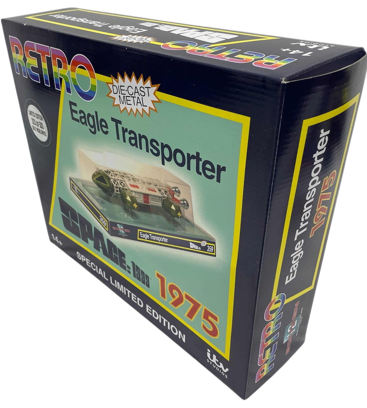 2019 Sixteen 12 Gerry Andersons Space 1999 - Limited Edition Retro Die-Cast Metal Green 12" Eagle Transporter - Brand New Ex Shop Stock