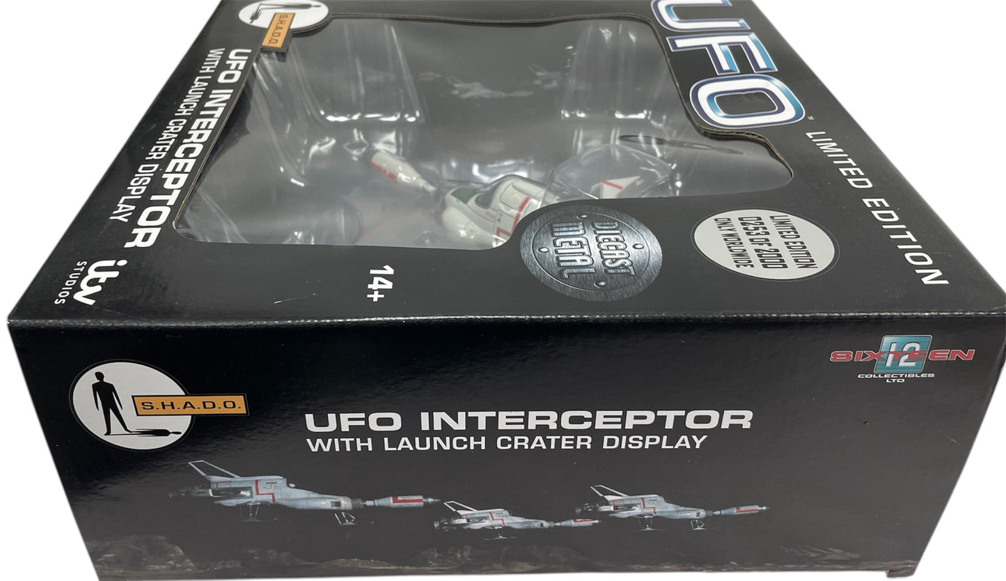 Sixteen 12 2020 Gerry Andersons UFO S.H.A.D.O. - Limited Edition UFO Interceptor With Launch Crater Display - Brand New Shop Stock Room Find