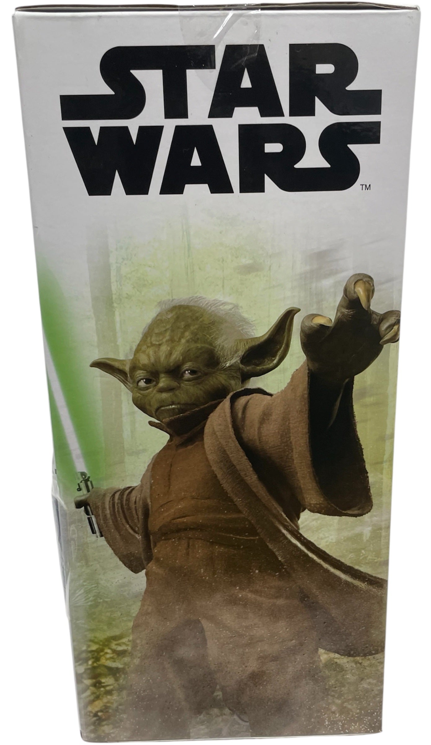 Disney Star Wars 2018 Electronic Yoda Talking Sound Activated Action Figure and Lightsaber - Factory Sealed
