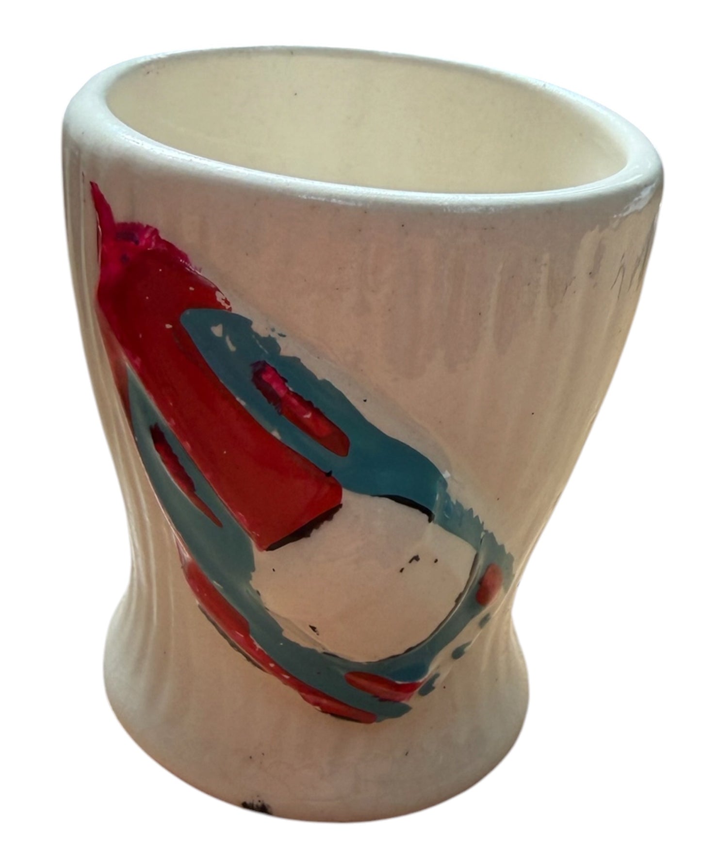 Vintage Gerry Andersons 1962 Keele St Pottery Co Ltd A P Films Supercar Egg Cup - Ex Shop Stock