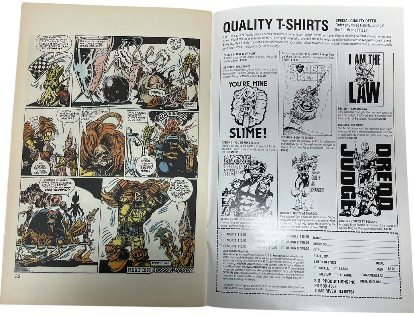Vintage Quality Comics 1988 Rogue Trooper Comic Issue No. 37 - Very Good Condition (6.0) - Ex Shop Stock
