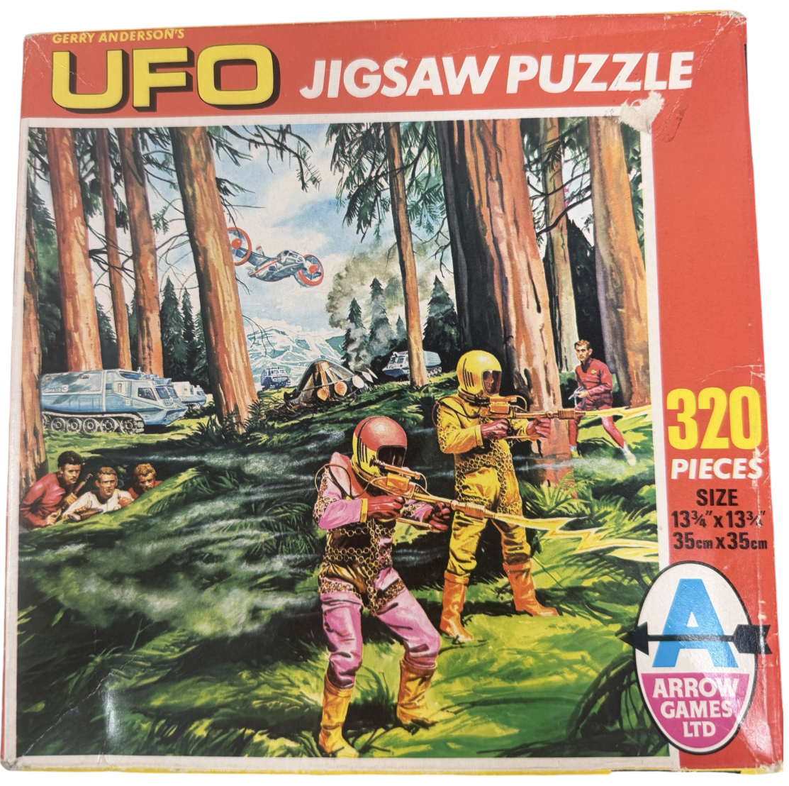 Vintage 1970 Arrow Games - Gerry Andersons UFO 320 Piece Jigsaw Puzzle No. 2316 The Aliens Last Stand - Complete And In The Original Box - Ex Shop Stock