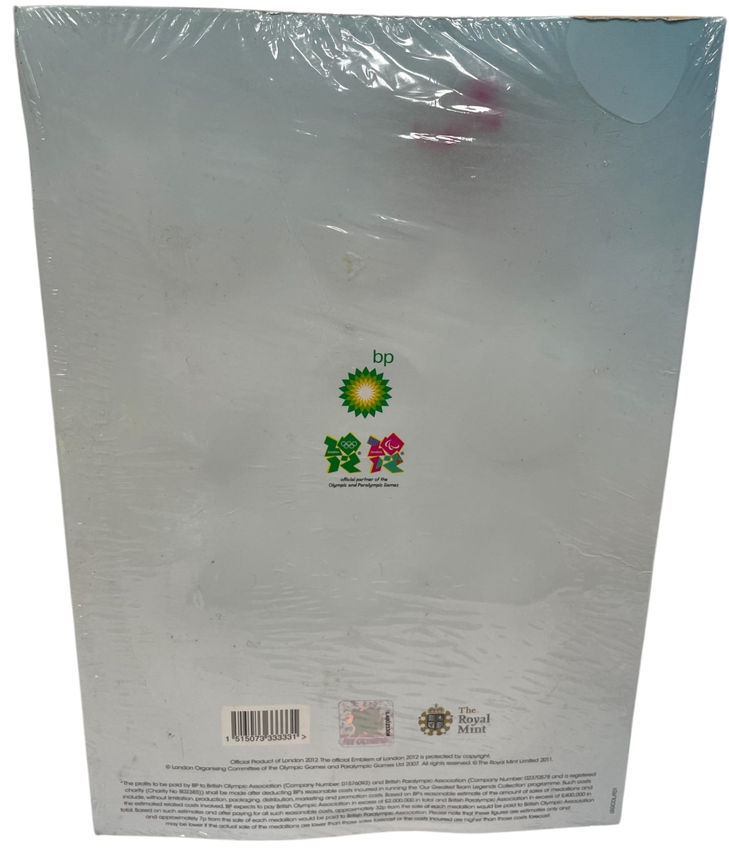 Vintage 2012 Royal Mint London Olympics - Our Greatest Team Legends Collection Binder With 5 Medals - Brand New Factory Sealed