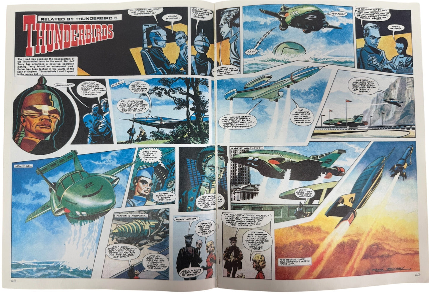 Vintage 1992 Gerry Andersons Thunderbirds Danger Zone Comic Album No. 3 Paperback Book - Fantastic Condition