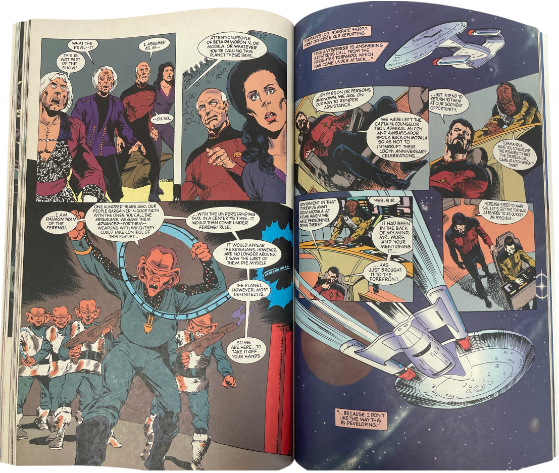 Vintage 1992 Star Trek TOS & TNG - The Modala Imperative - Graphic Comic Strip Novel - Former Shop Stock