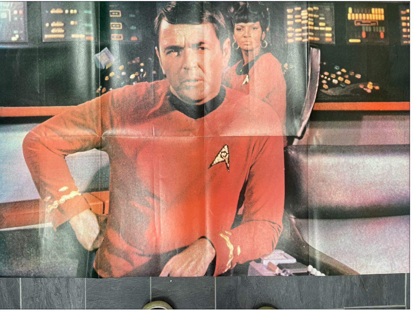 Vintage 1977 Star Trek The Original Series Giant Poster Book Voyage Thirteen Stardate 7709.01