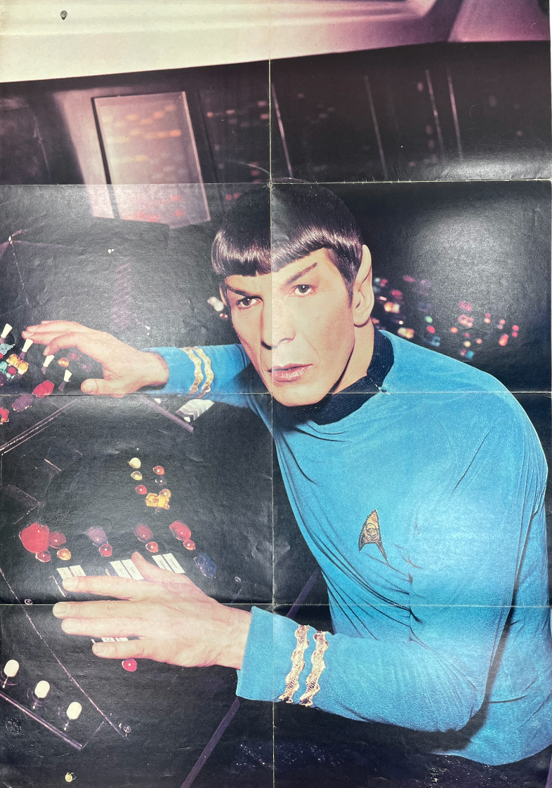 Vintage 1977 Star Trek The Original Series Giant Poster Book Voyage Eleven Stardate 7707.01.