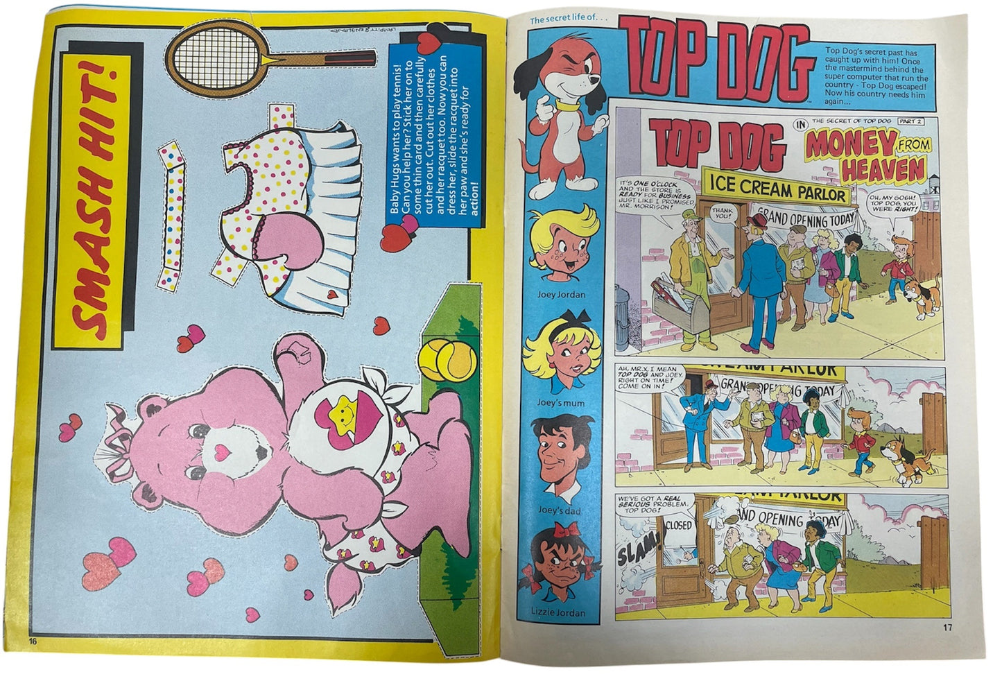 Vintage Marvel UK - 26th July 1986 - Care Bears Comic Issue No. 42 Featuring Hugs And Tugs - Heave! Ho! - Ultra Rare Copy In Fantastic Condition - Ex Shop Stock (6.0 Grade).